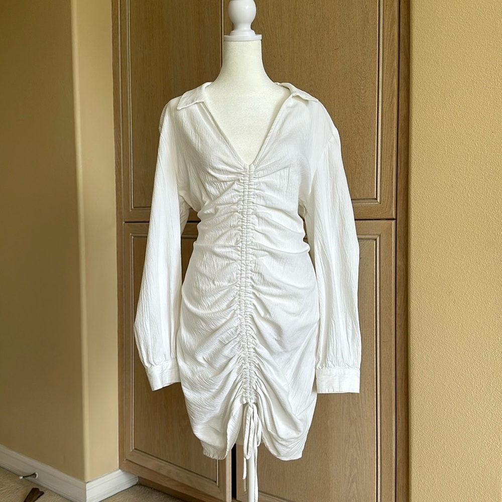Emory Park White Long Sleeve Dress
